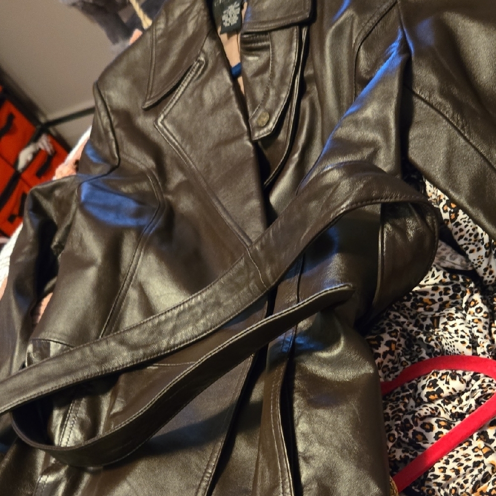 Brown Leather Jacket Contemporary Style